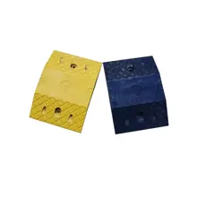 Retardér – kabelový přejezd 30 km/h, 20 t, sada 2 ks – 250×350×50 mm, černá | žlutá